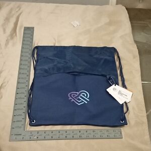 Blue Drawstring Bag